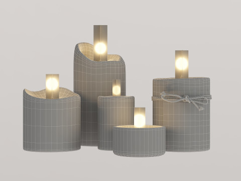 Candles 3Dモデル