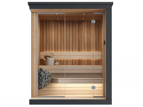 Sauna with electric heater Wi-Fi Model 3D