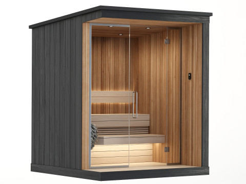 Sauna with electric heater Wi-Fi 3D 모델