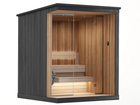 Sauna with electric heater Wi-Fi 3D Model