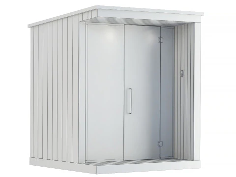 Sauna with electric heater Wi-Fi 3D Model