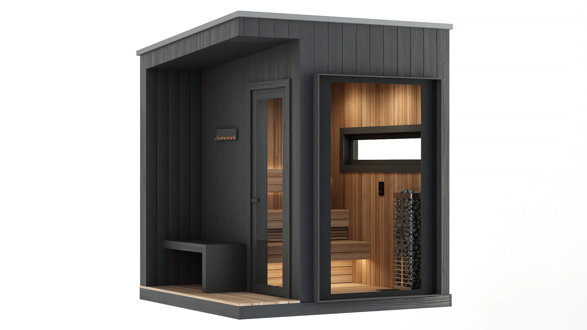 Sauna 3D Model .c4d .max .obj .3ds .fbx .stl .blend 