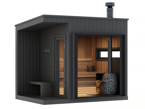 Sauna HUUM HIVE Wood 3D 모델