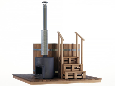 Wood-fired vat 3D Model