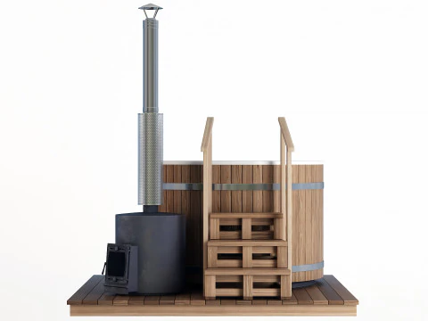 Wood-fired vat 3D Model