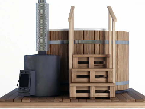 Wood-fired vat 3D Model
