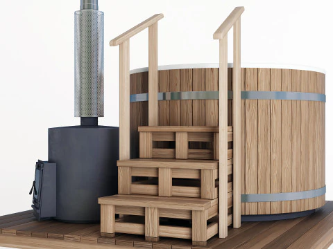 Wood-fired vat 3D Model