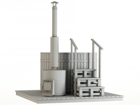 Wood-fired vat 3Dモデル