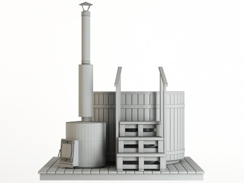 Wood-fired vat 3Dモデル