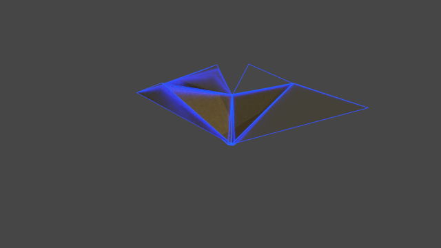 origami moth or butterfly Modelo 3D .c4d .max .obj .3ds .fbx .stl .blend 