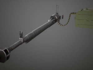 Metralhadora DShK highpoly Modelo 3D