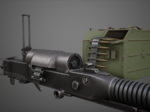 DShK Machine-Gun highpoly Modelo 3D