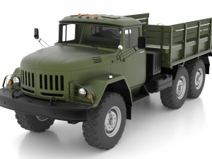 ZiL-131 Truck highpoly Modello 3D