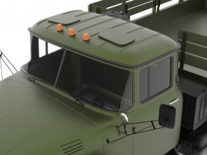 Caminhão ZiL-131 highpoly Modelo 3D