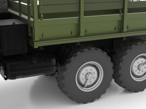 Caminhão ZiL-131 highpoly Modelo 3D