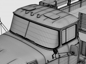 Caminhão ZiL-131 highpoly Modelo 3D