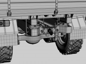 Caminhão ZiL-131 highpoly Modelo 3D
