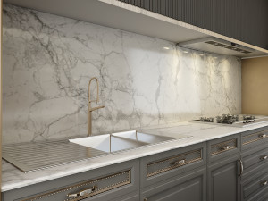 gray kitchen 3Dモデル
