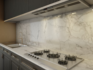 gray kitchen 3Dモデル