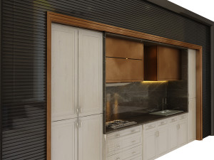 modern kitchen 3D मॉडल