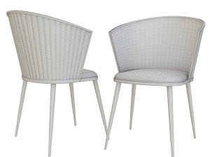 modern dining table chair Modèle 3D