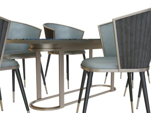 modern dining table chair 3D Model