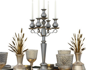 dining table set 3D मॉडल