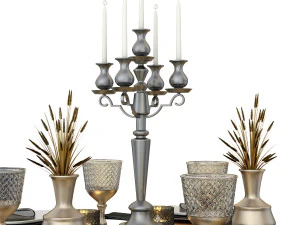 dining table set 3D Model