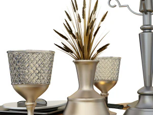 dining table set 3D Model