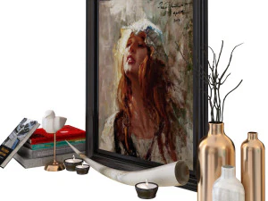 conjunto de decora&ccedil;&atilde;o de mesa 2 Modelo 3D