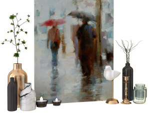 zestaw dekoracyjny 5 Model 3D