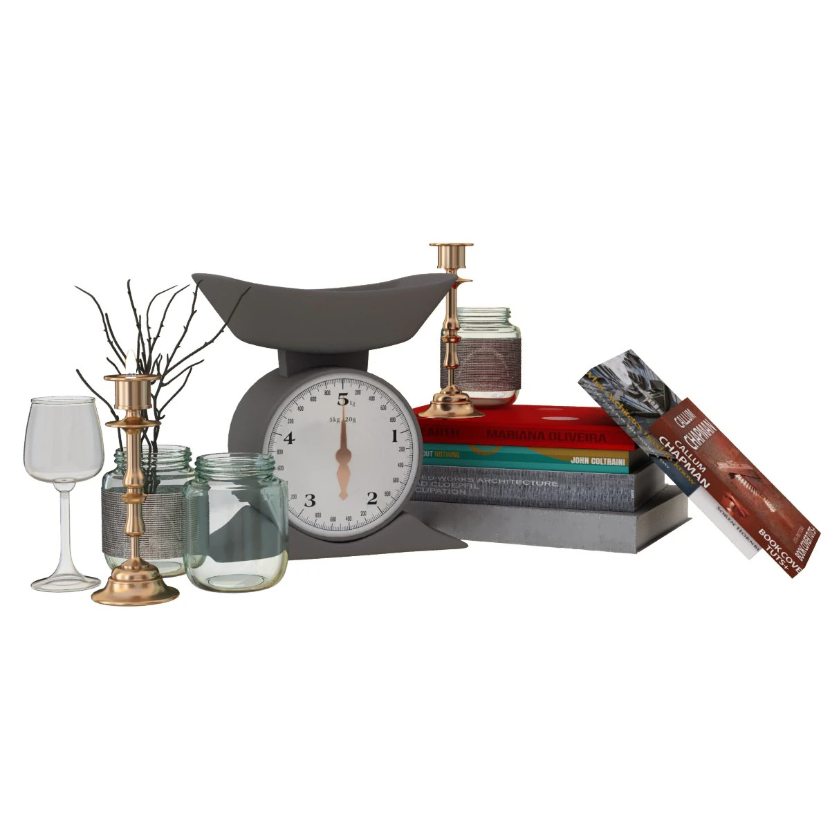 decor set 2 3D Model .c4d .max .obj .3ds .fbx .stl .blend 