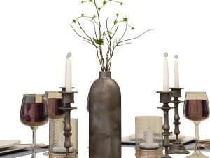 table set 2 3D 모델