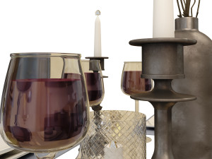 table set 2 3D 모델