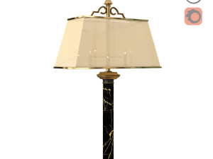 classice marble table light Model 3D
