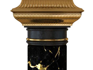 classice marble table light 3D Model