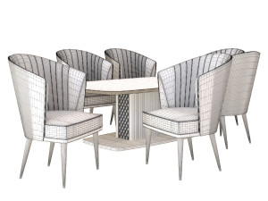 dining table chair 4 home Modelo 3D