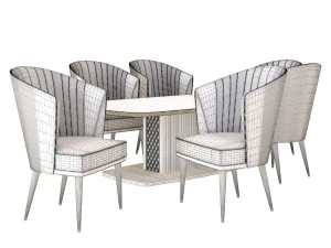 dining table chair 4 home 3D Model