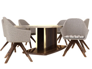 dining table chair modern 3D Модель