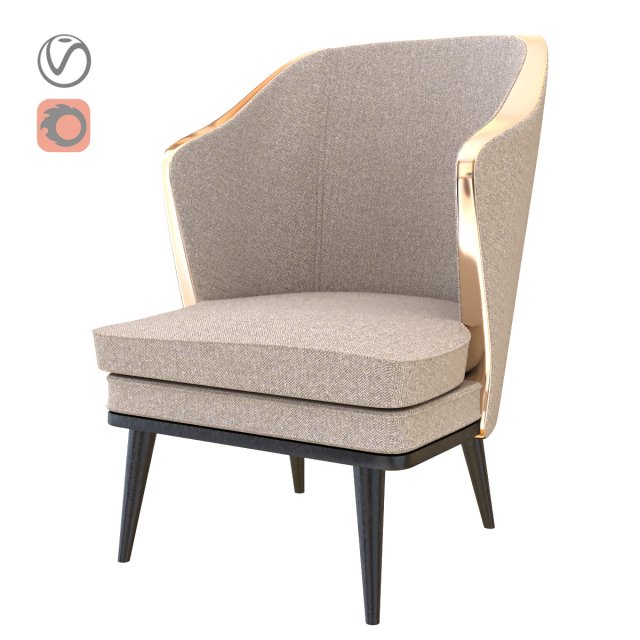 sofa cream 3D 模型 .c4d .max .obj .3ds .fbx .stl .blend 