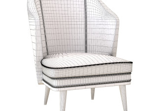 sofa cream 3D 模型