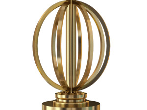 circle table light 3D 模型
