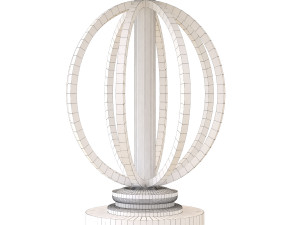 circle table light 3D 模型
