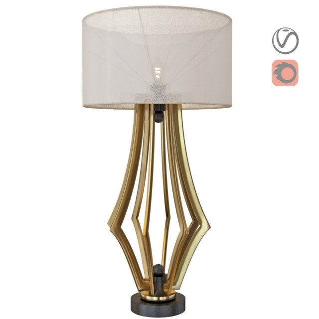 modern table light 3D 模型 .c4d .max .obj .3ds .fbx .stl .blend
