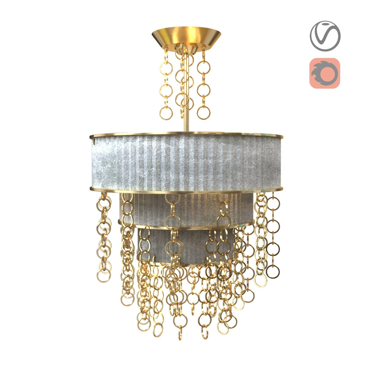 ceiling light 3D Model .c4d .max .obj .3ds .fbx .stl .blend 