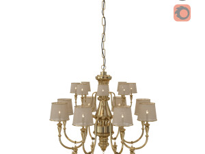 chandelier golden altin 3D Модель