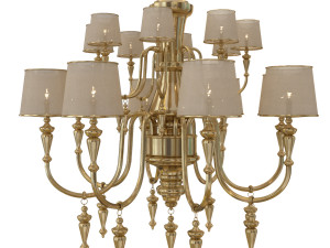 chandelier golden altin 3D Модель