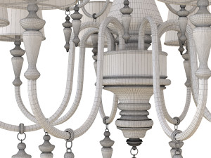 chandelier golden altin 3D Модель