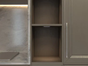 brown kitchen design 3D Model