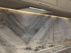 brown kitchen design Modelo 3D
